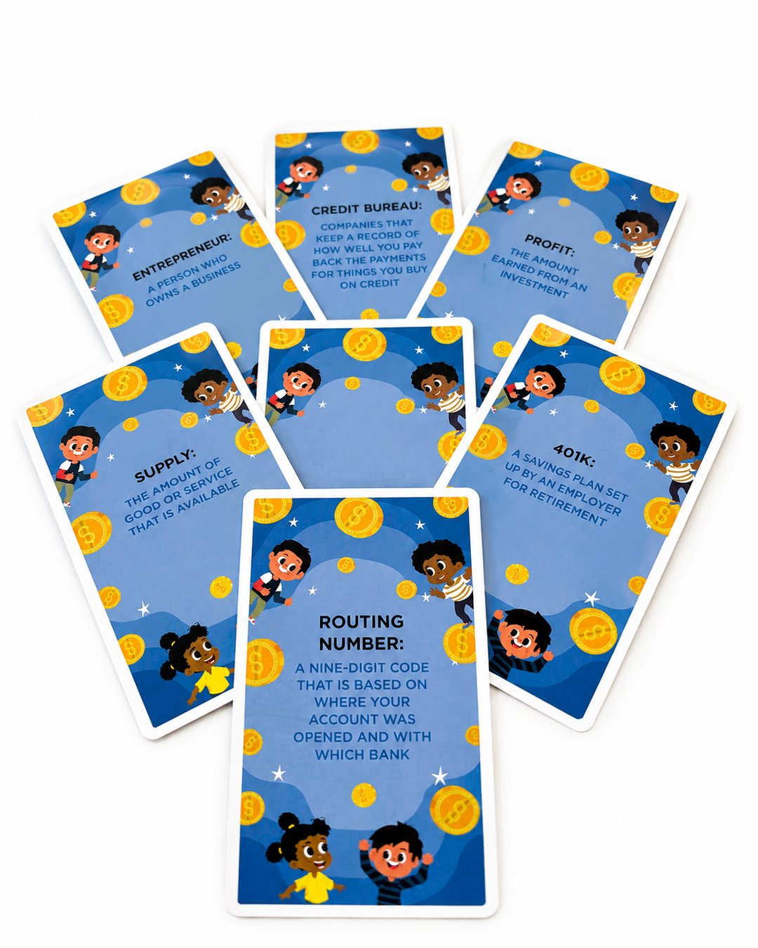 Financial Literacy Kids Flash Cards